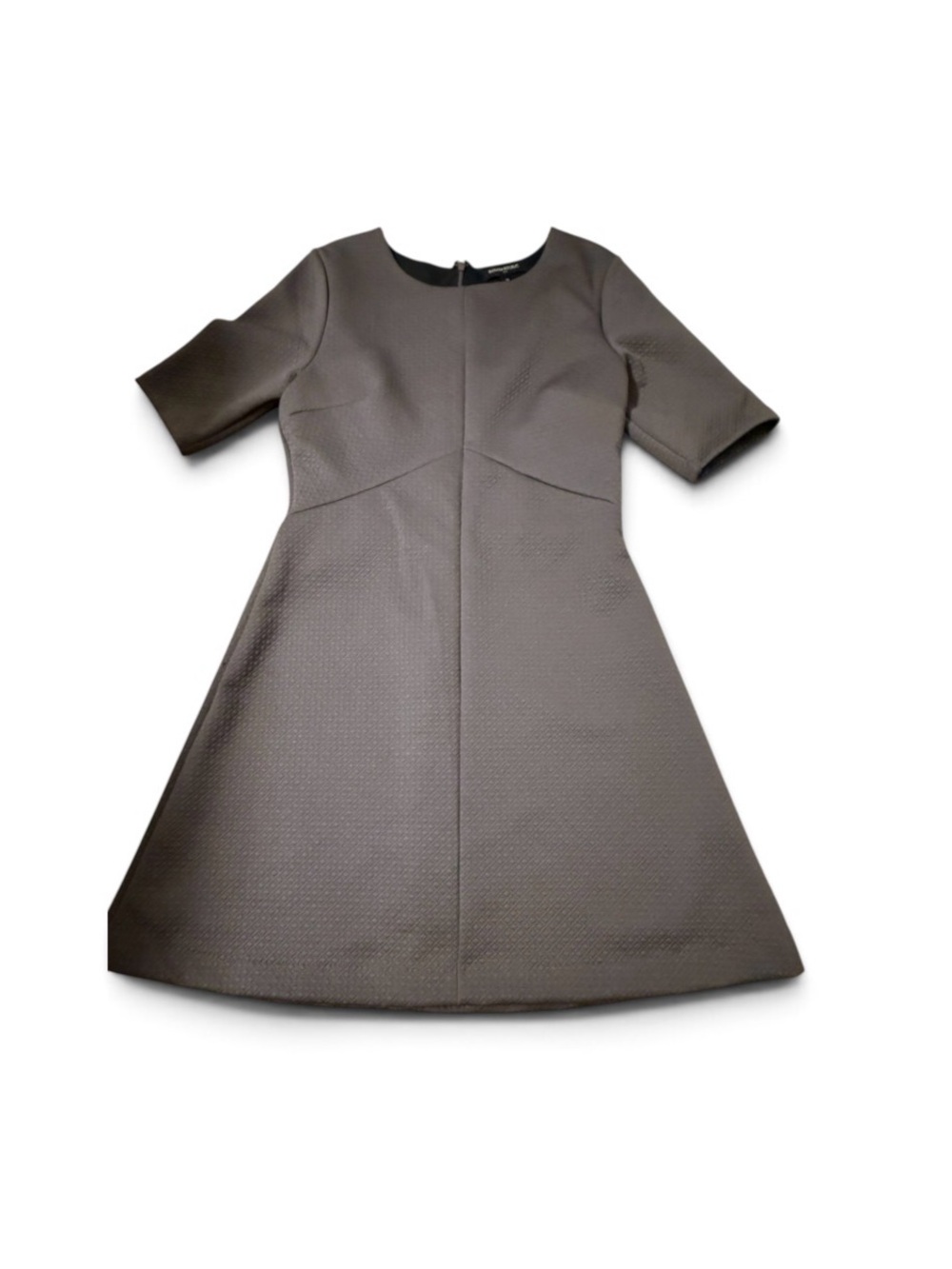 Banana Republic Shift/A-Line textured ress in Charcoal Gray